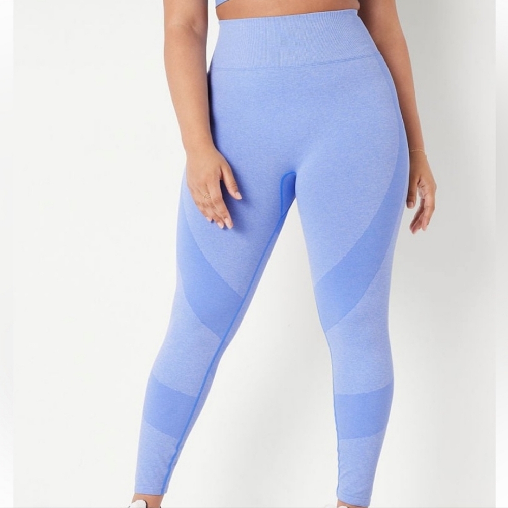 🆕PINK Victoria's Secret Blue Seamless Leggings